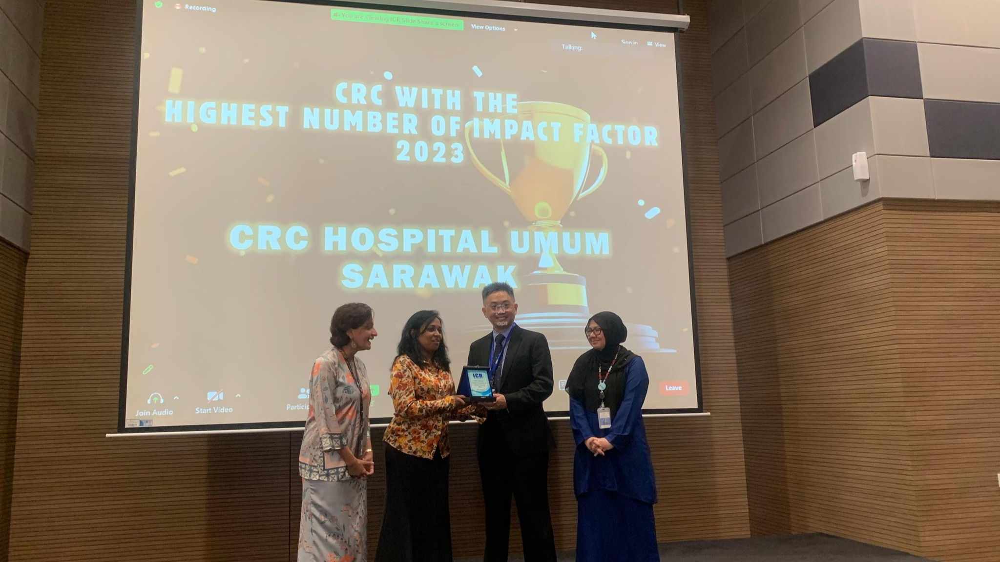 The Highest Number of Impact Factor Award: CRC Hospital Umum Sarawak